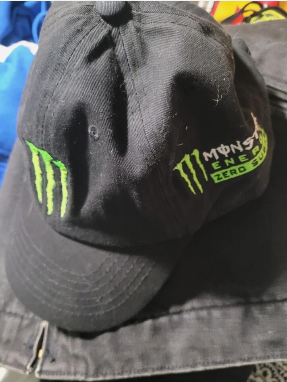 Black & Green Adjustable Baseball Cap Monster Energy Zero Sugar